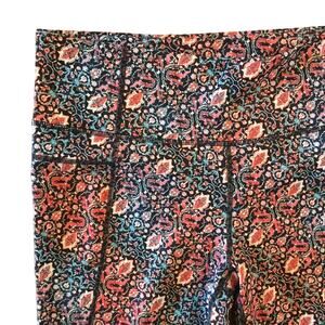ATHLETA Tapestry Chaturanga Cropped Leggings SZ 12
